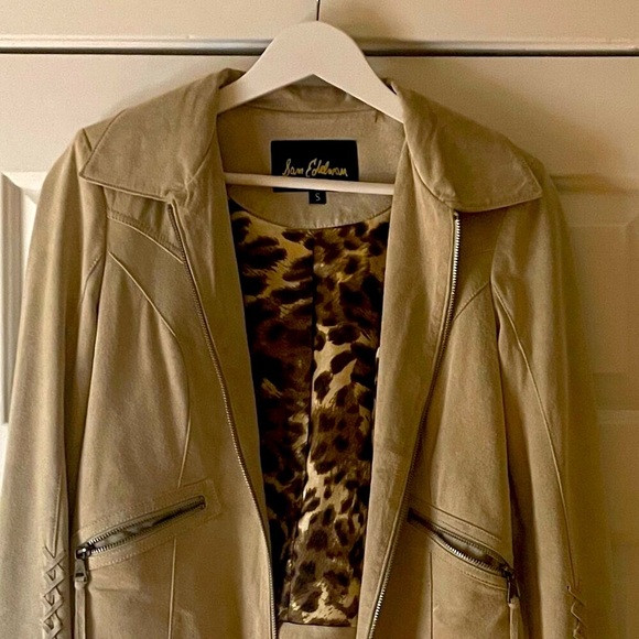 Sam Edelman leather fringe jacket Sz S - Picture 7 of 8